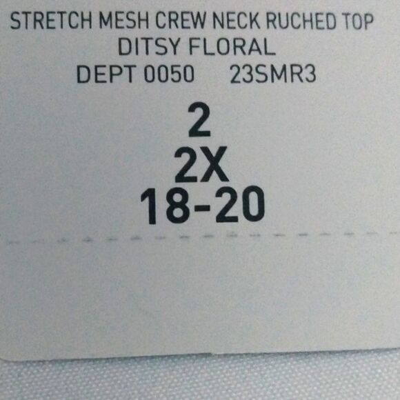 NWT Torrid Stretch Mesh Crew Neck Ruched Top - Picture 5 of 5